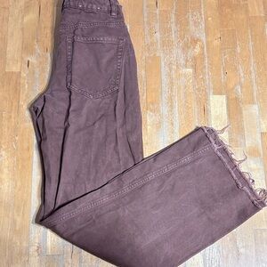 Garage Women's Flare Jeans in Washed Plum
